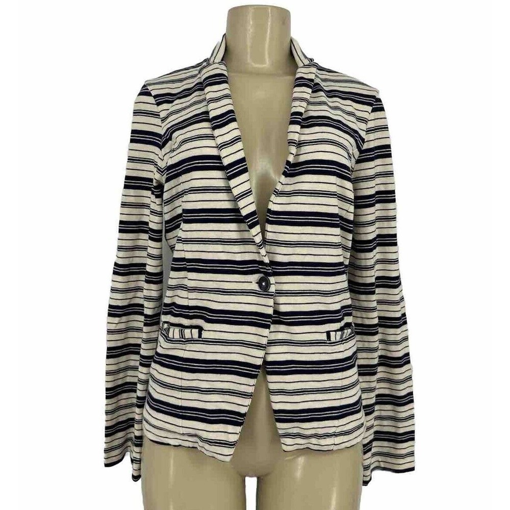 Lucky Brand Small Women Striped Boho Jacket Cotton Casual J5